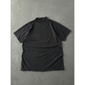 Vintage 90s Black Faded Cotton Single Stitch T-shirt Short Sleeve L